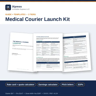 Cover of Medical Courier Launch Kit